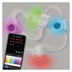 EMOS ZIW154R, GoSmart LED reflektor - 85 cm-es lánc, 4 rész, 7 W, RGBIC+CCT, dimmelhető, WiFi