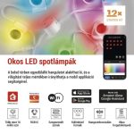 EMOS ZIW15CR, GoSmart LED reflektor - 255 cm-es lánc, 12 rész, 7 W, RGBIC+CCT, dimmelhető, WiFi