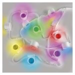 EMOS ZIW15CR, GoSmart LED reflektor - 255 cm-es lánc, 12 rész, 7 W, RGBIC+CCT, dimmelhető, WiFi