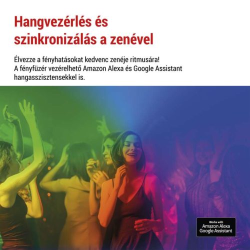 EMOS ZIW17FR, GoSmart LED fényfüzér – 15× parti izzók, 15 m, kültéri és beltéri, RGBIC WiFi