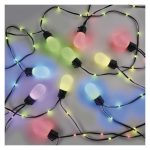 EMOS ZIW17FR, GoSmart LED fényfüzér – 15× parti izzók, 15 m, kültéri és beltéri, RGBIC WiFi