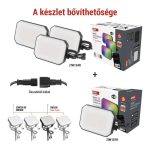 EMOS ZIW181R, GoSmart kültéri LED reflektor, bővítő készlet, 1 darab, 4 W, RGBIC dimmelhető, WiFi