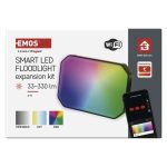 EMOS ZIW181R, GoSmart kültéri LED reflektor, bővítő készlet, 1 darab, 4 W, RGBIC dimmelhető, WiFi