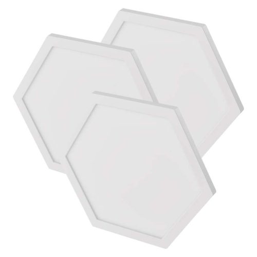 EMOS ZIW223R, GoSmart LED-es lámpatest Hexagon, kiegészítő készlet,3 rész, 1,8 W, RGBIC dimmelhető, WiFi