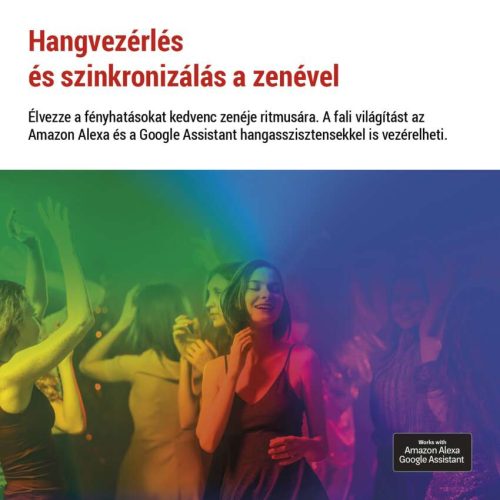 EMOS ZIW22AR, GoSmart LED-es lámpatest Hexagon, indító készlet, 10 rész, 19 W, RGBIC dimmelhető, WiFi