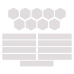 EMOS ZIW249R, GoSmart LED lámpatest Lines fehér, 9 részből álló, 34 W, RGBIC dimmelhető, WiFi