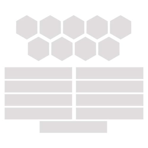 EMOS ZIW249R, GoSmart LED lámpatest Lines fehér, 9 részből álló, 34 W, RGBIC dimmelhető, WiFi