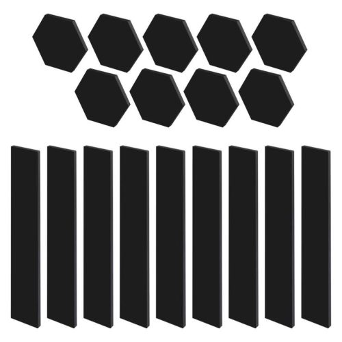 EMOS ZIW269R, GoSmart LED-es lámpatest Lines fekete, 9 részből álló, 34 W, RGBIC dimmelhető, WiFi