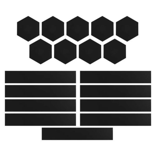 EMOS ZIW269R, GoSmart LED-es lámpatest Lines fekete, 9 részből álló, 34 W, RGBIC dimmelhető, WiFi