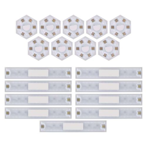 EMOS ZIW269R, GoSmart LED-es lámpatest Lines fekete, 9 részből álló, 34 W, RGBIC dimmelhető, WiFi