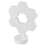 EMOS ZIW426R, GoSmart LED asztali lámpa Hexagon fehér, 6 részből álló, RGBIC dimmelhető, WiFi