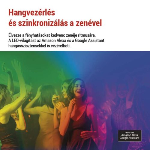 EMOS ZIW426R, GoSmart LED asztali lámpa Hexagon fehér, 6 részből álló, RGBIC dimmelhető, WiFi