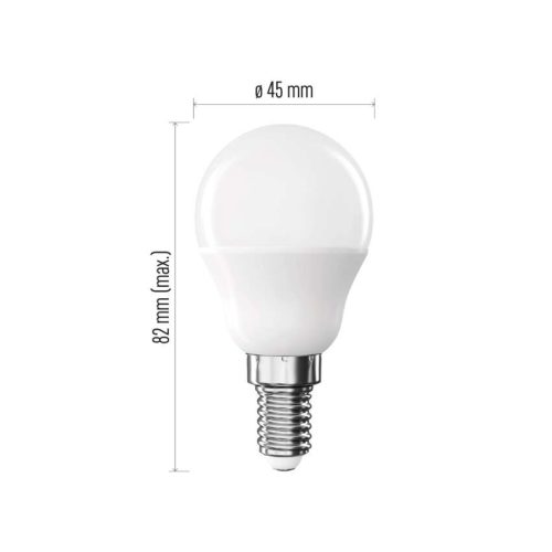 EMOS ZL1F23, LED izzó Basic Mini Globe / E14 / 5,5 W (40 W) / 470 lm / Természetes fehér