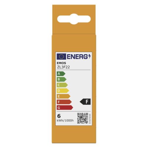 EMOS ZL3F22, LED izzó Basic gyertya / E14 / 5,5 W (40 W) / 470 lm / Meleg fehér