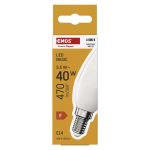 EMOS ZL3F23, LED izzó Basic gyertya / E14 / 5,5 W (40 W) / 470 lm / Meleg fehér