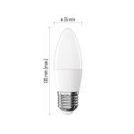 EMOS ZL4F22, LED izzó Basic gyertya / E27 / 5,5 W (40 W) / 470 lm / Meleg fehér