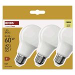 EMOS ZL5F47.3, LED izzó Basic A60 / E27 / 8,8 W (60 W) / 806 lm / Meleg fehér