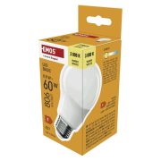   EMOS ZL5F47, LED izzó Basic A60 / E27 / 8,8 W (60 W) / 806 lm / Meleg fehér