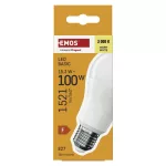 EMOS ZL5F67, LED izzó Basic A60 / E27 / 15,3W (100 W) / 1521 lm / Meleg fehér