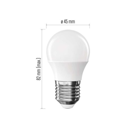 EMOS ZL6F22, LED izzó Basic Mini Globe / E27 / 5,5 W (40 W) / 470 lm / Meleg fehér