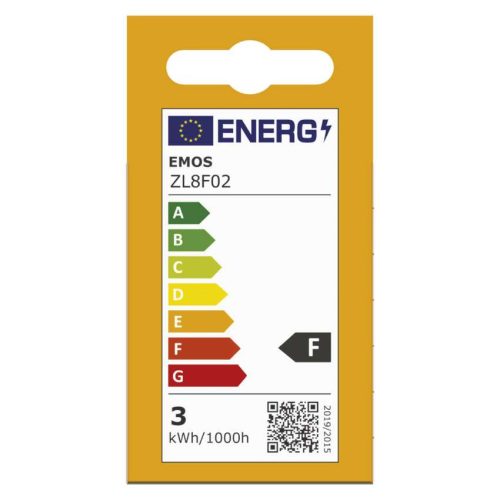 EMOS ZL8F02, LED izzó Basic MR16 / GU10 / 2,9 W (25 W) / 250 lm / Meleg fehér