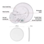 EMOS ZM1400, LED felületi lámpatest FLORI kerek, fehér, 18W, semleges fehér