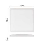 EMOS ZM1402, LED felületi lámpatest FLORI négyzet, fehér, 18W, semleges fehér