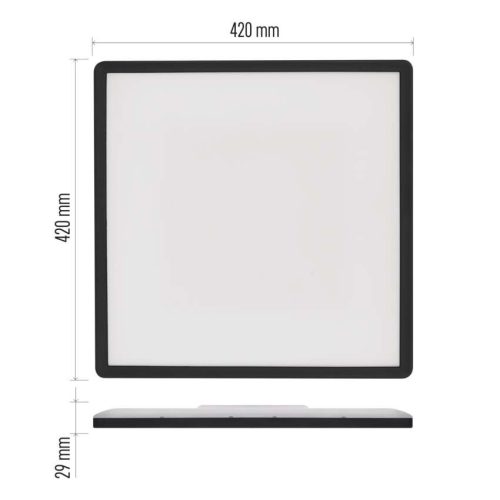 EMOS ZM1407, LED felületi lámpatest FLORI négyzet, fehér, 22W, semleges fehér