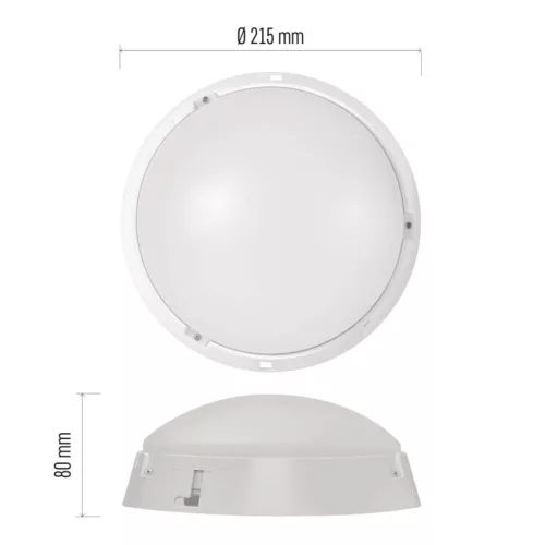 EMOS ZM3130, LED mennyezeti lámpa ZURI 14W 1000lm IP54 meleg fehér