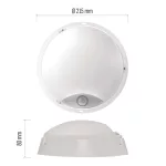 EMOS ZM3131, LED mennyezeti lámpa ZURI 14W 1000lm PIR érzékelővel IP54 meleg fehér
