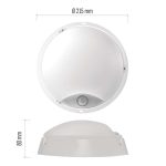 EMOS ZM3231, LED mennyezeti lámpa ZURI 14W 1100lm IP54 PIR érzékelővel természetes fehér
