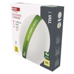 EMOS ZM3416, LED mennyezeti lámpatest TIVI, B CLASS, kerek, fehér 8,6W, IP44, Meleg fehér