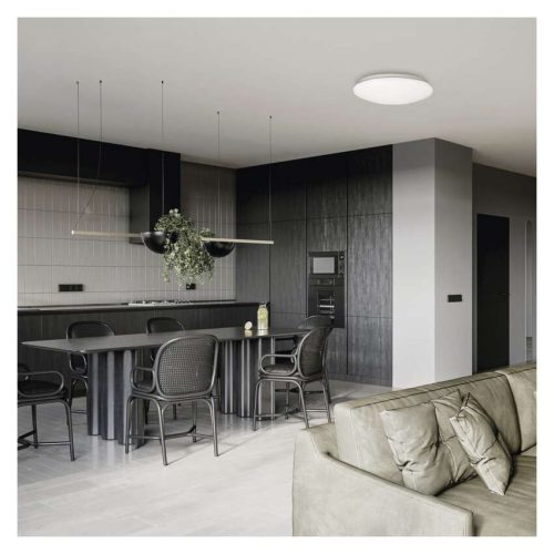 EMOS ZM3416, LED mennyezeti lámpatest TIVI, B CLASS, kerek, fehér 8,6W, IP44, Meleg fehér