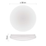 EMOS ZM3418, LED mennyezeti lámpatest TIVI, B CLASS, kerek, fehér 12,5W, IP44, Meleg fehér