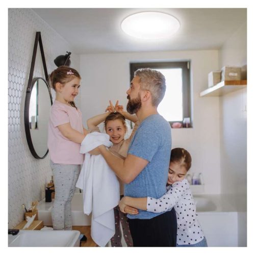 EMOS ZM3418, LED mennyezeti lámpatest TIVI, B CLASS, kerek, fehér 12,5W, IP44, Meleg fehér