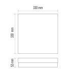 EMOS ZM4324, LED MENNYEZETI LÁMPA TORI 24W NW IP54