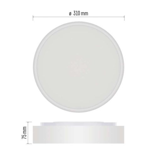 EMOS ZM4400, LED felületi lámpatest RORI kerek, fehér, 17W, CCT