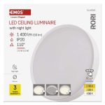 EMOS ZM4400, LED felületi lámpatest RORI kerek, fehér, 17W, CCT