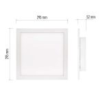 EMOS ZM5171, LED MENNYEZETI PANEL RIVI 30x30, 20W, DIMM., ÁLLÍTHATÓ SZÍNHŐM.
