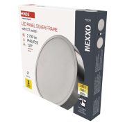   EMOS ZM5253, LED felületi lámpatest NEXXO, kerek, ezüst, 28,5W, CCT