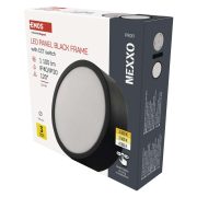   EMOS ZM5333, LED felületi lámpatest NEXXO, kerek, fekete, 12,5W, CCT