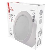   EMOS ZM5442, LED felületi lámpatest RUBIC, kerek, fehér, 18W, természetes fehér