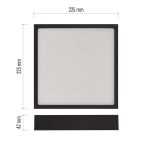 EMOS ZM6343, LED felületi lámpatest NEXXO, négyzet, fekete, 21W, CCT