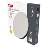 EMOS ZM7155, LED-es felületi lámpatest DIONI kerek, fekete, 32W, változtatható CCT-vel