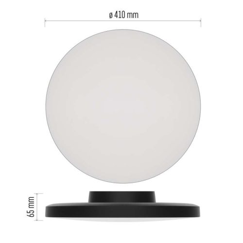 EMOS ZM7155, LED-es felületi lámpatest DIONI kerek, fekete, 32W, változtatható CCT-vel