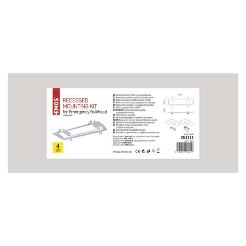 EMOS ZN1111, Süllyesztett szerelőkeret vészvilágító lámpatesthez NESSI