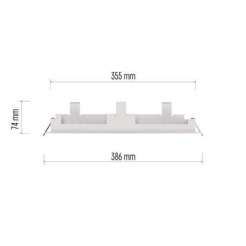 EMOS ZN1211, Süllyesztett szerelőkeret vészvilágító lámpatesthez CESSI