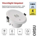 EMOS ZN1320, EMOS LED vészvilágító lámpatest ORSU 6W 450 lm 3 óra