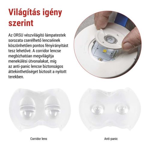 EMOS ZN1320, EMOS LED vészvilágító lámpatest ORSU 6W 450 lm 3 óra