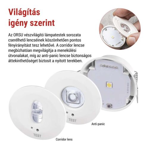 EMOS ZN1330, EMOS LED vészvilágító lámpatest ORSU 1W 130 lm 3 óra
